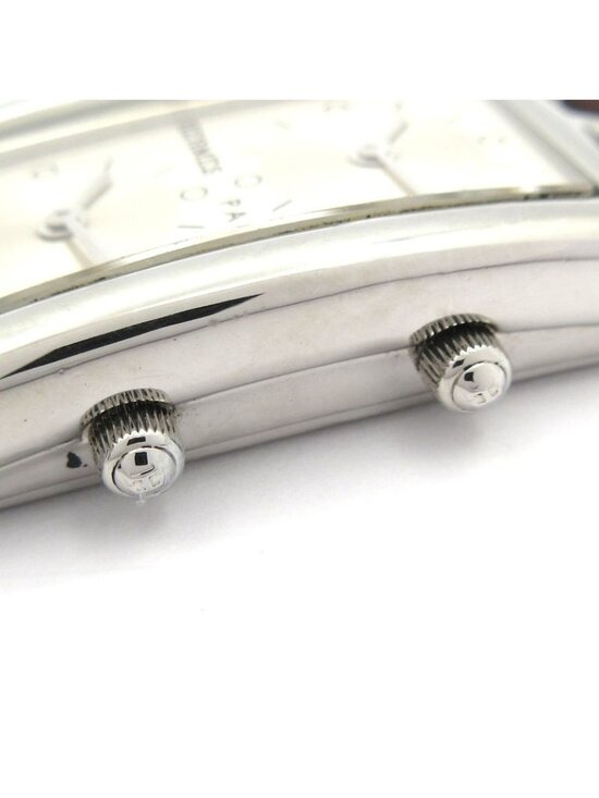 Hermes Watch Cape Cod Duzon Double Tour SS Leather Belt Silver